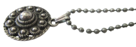 Zeeuwse knop hanger met bolletjesketting 44 cm plus verlengkettinkje - ZKH609