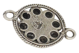 plat fijn zeeuws knoopje met twee ogen ZB 018