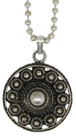 Zeeuwse knop hanger met bolletjesketting 44 cm plus verlengkettinkje - ZKH609