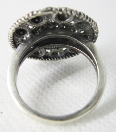 ZKR005-Z Zeeuwse Knop ring groot echt Zilver