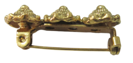 vergulde zeeuwse knopjes broche 3 cm, ZKB 903-G