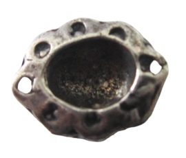 schattig ovaal zeeuws knoopje met twee oogjes ZB 014