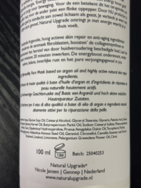 Face Mask | Argan Oil & Arnica Montana 100ml - Innerlijke Balans