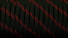 55 - Zwart + Rode Streep - Thin Red Line