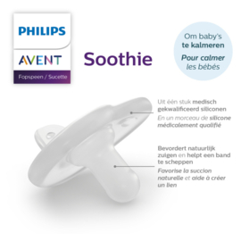  0m+ Philips Soothie pink 2-pack