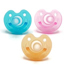 Mijnnami 3-pack Nicu soother (turquoise, pink, orange)