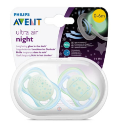 0-6M Philips Ultra Air Night Blue/Green 2-pack