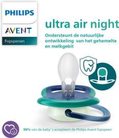 6-18M Philips Ultra air Night Ster / Maan 2-pack