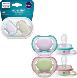 0-6M Philips Ultra air Pistache/ Lila 2-pack