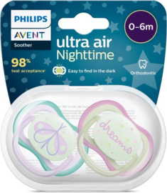 0-6M Philips Ultra air Nighttime Vuurvlieg / Dreams 2-pack