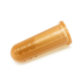 Mijnnami baby siliconen vingertandenborstel met houder