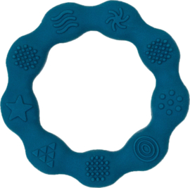 Baby bijtring blauw siliconen