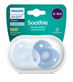 0m+ Philips Soothie blue 2-pack