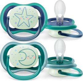 6-18M Philips Ultra air Night Ster / Maan 2-pack