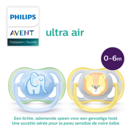 0-6M Philips Ultra Air Olifant/Tijger 2-pack