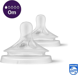 Philips Avent Natural Response teat 2 stuks Eerste toevoer 0 m