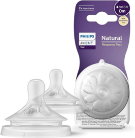 Philips Avent Natural Response teat 2 stuks Eerste toevoer 0 m