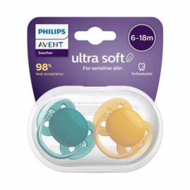 6-18M Philips Ultra Soft groen/geel