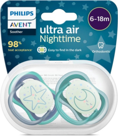 6-18M Philips Ultra air Night Ster / Maan 2-pack