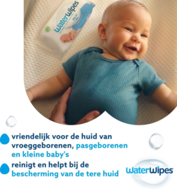 WaterWipes  billendoekjes 3 in 1  99.9% water