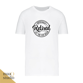 T-shirt Pensioen "Officially Retired"