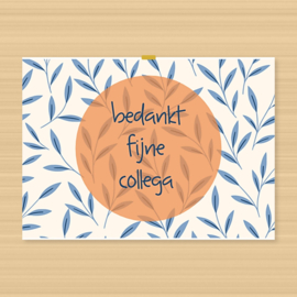 Kaartje bij pensioencadeau – handgeschreven boodschap