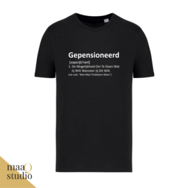T-shirt Gepensioneerd