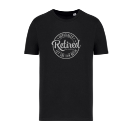 T-shirt Pensioen "Officially Retired"