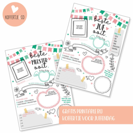 Invulblad juffendag - gratis printable