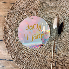 Gepersonaliseerd bordje met naam | Voor geboorte, verjaardag of echo