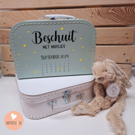 Beschuit met muisjes koffertje