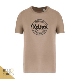 T-shirt Pensioen "Officially Retired"
