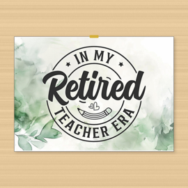 Kaartje bij pensioencadeau – handgeschreven boodschap