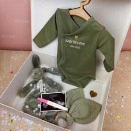 Origineel cadeau bekendmaking zwangerschap - box