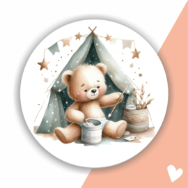 Muurcirkel babykamer
