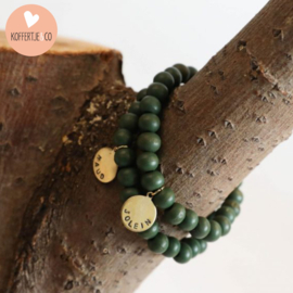 Armband kralen groen