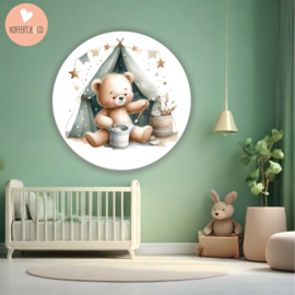Muurcirkel babykamer