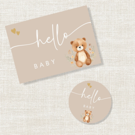 Kaartje bij kraamcadeau – handgeschreven boodschap