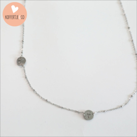 Ketting zilver initialen