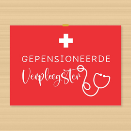 Kaartje bij pensioencadeau – handgeschreven boodschap