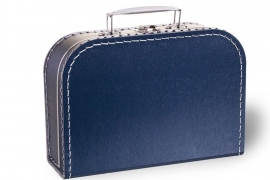 Donker blauw koffertje 25cm