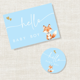 Kaartje bij kraamcadeau – handgeschreven boodschap