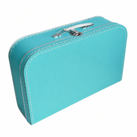 Turquoise koffertje 30cm