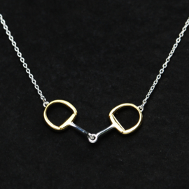 Ketting Paard Trens Zilver Goud