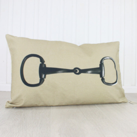 Kussen Paardenbit Beige