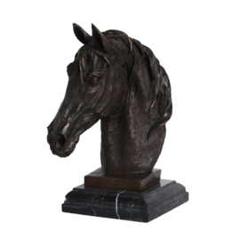 Pferdenkopf aus Bronze