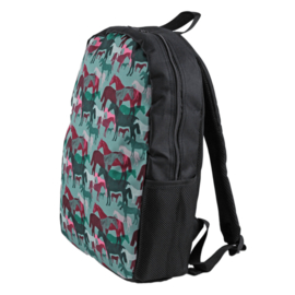 Schooltas Camouflage Paarden