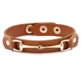 Armband Paard Trens Lichtbruin