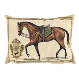 Kissen Gobelin Dressurpferd   " Saddle Club"