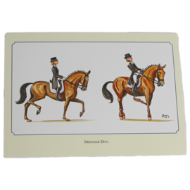 Dressage Diva Kaarten & Envelop 10 stuks